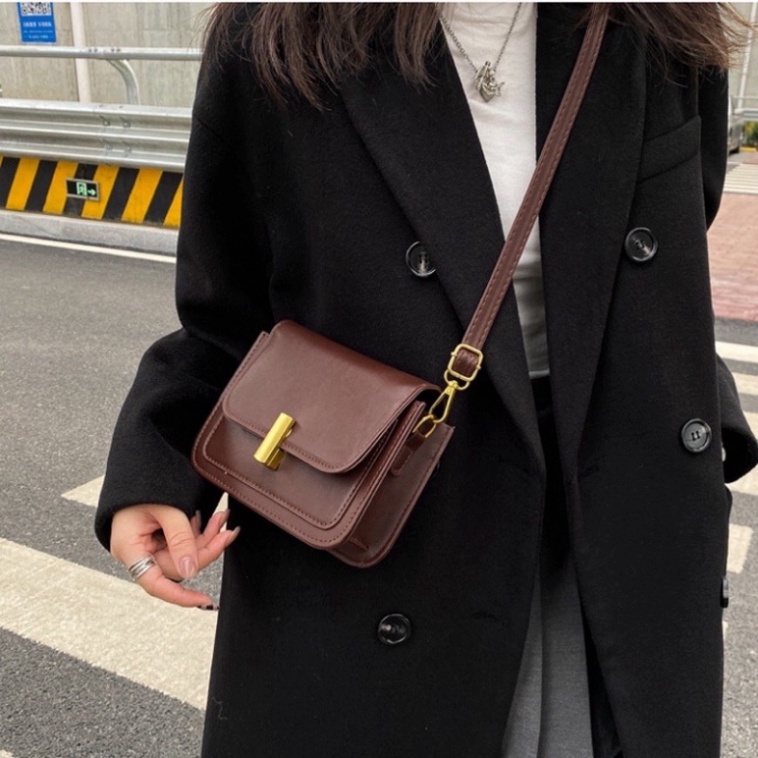 TÚI ĐEO CHÉO NỮ KHOÁ BÚT ĐỒNG THỜITRANG