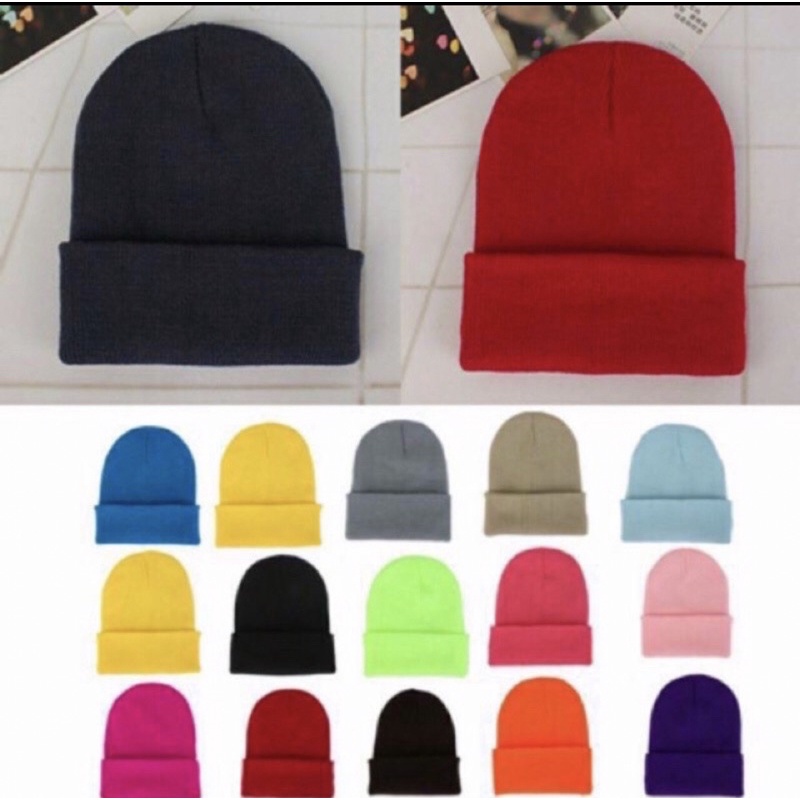 [Sỉ Tận Gốc]Mũ Len Beanie trơn nhiều màu cho nam và nữ loại đẹp