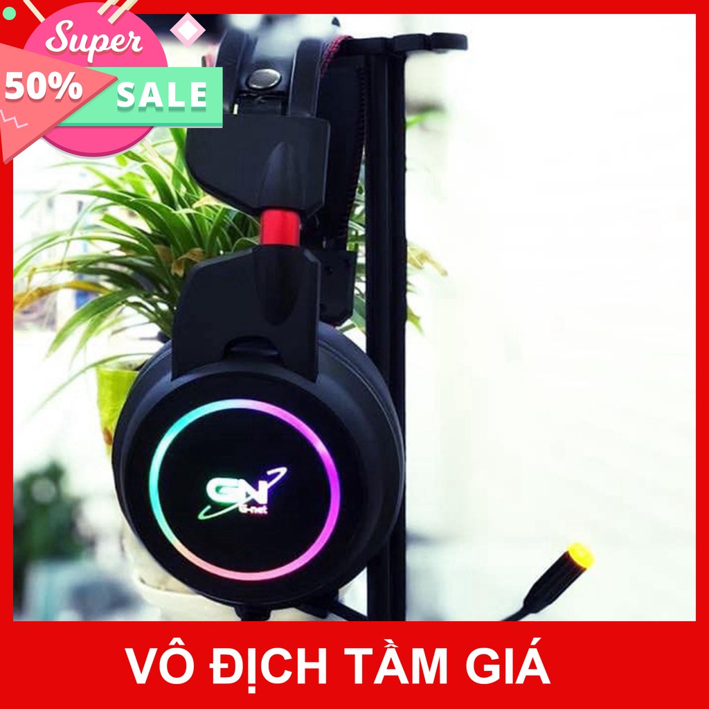 Tai nghe gaming G-Net GH9 Plus 7.1 - Có rung - Đèn led RGB - Âm thanh giả lập 7.1 - Chính hãng - Bảo hành 12 tháng