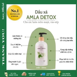 (CHÍNH HÃNG) Dầu Xả Thảo Dược Thiên Nhiên AMLA LACO _không hoá chất công nghiệp_300ml