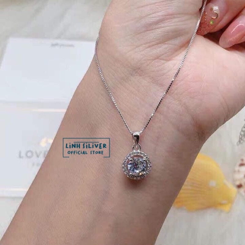Dây chuyền mặt tròn hot teen cực xinh bạc 925