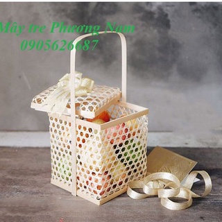Giỏ quà tết bằng tre giá sỉ
