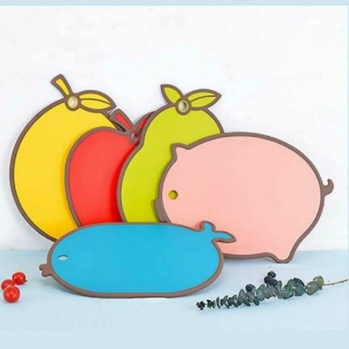 Bộ 3 thớt kháng khuẩn Cao Cấp với 3 cỡ tiện để bổ trái cây- thái đồ chín- đồ sống riêng biệt- chống trơn chống xước