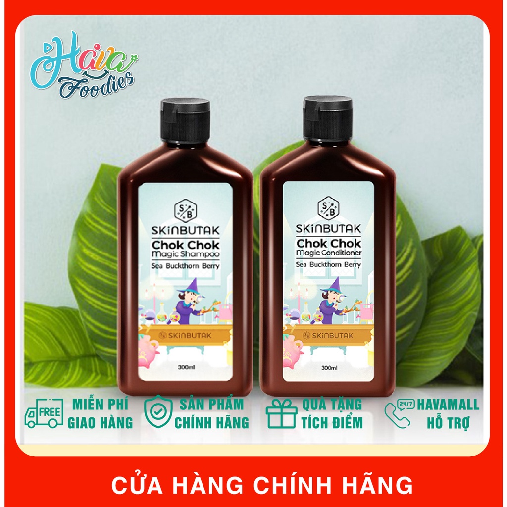 Dầu Gội - Dầu Xả Skinbutak Chok Chok Hàn Quốc 300ml