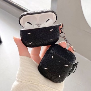 Vỏ bọc bảo vệ hộp sạc tai nghe bluetooth không dây Airpods Pro Airpods 3 2 1 bằng da mềm Margiela