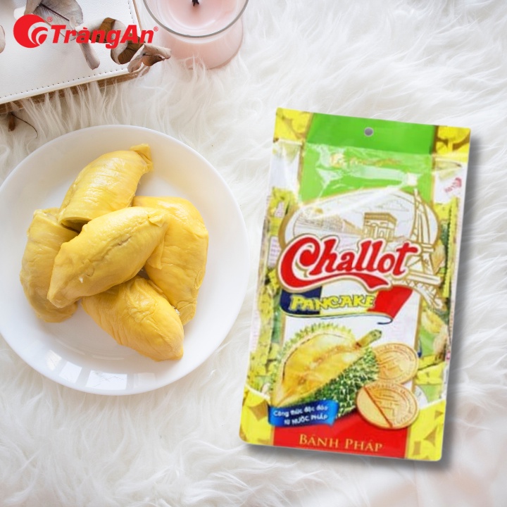 Tràng An - Bánh cookie Pháp Challot 275g, vị sầu riêng, thơm bùi, giòn xốp