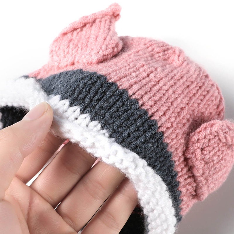 Mũ Beanie Đan Len Dễ Thương Làm Phụ Kiện Chụp Ảnh Cho Bé Sơ Sinh