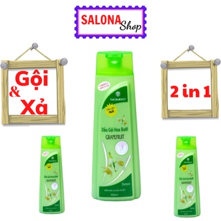 Dầu Gội, Dầu Xả Hoa Bưởi Thorakao 400ml Làm sạch tóc và da đầu,Ngăn ngừa rụng tóc