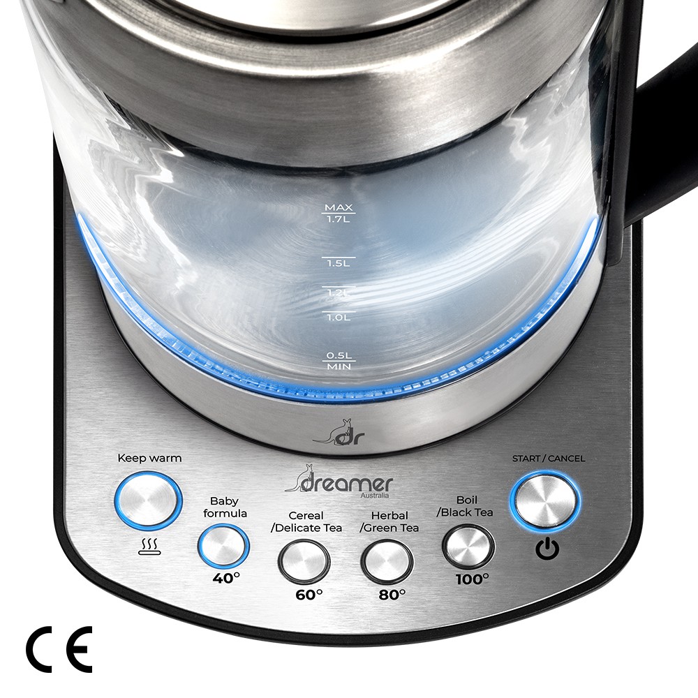 [CHUẨN NHIỆT ĐỘ PHA SỮA] Bình đun nước thông minh, pha sữa, lọc trà Dreamer SMART KETTLE DK-S17/W ADOR MART