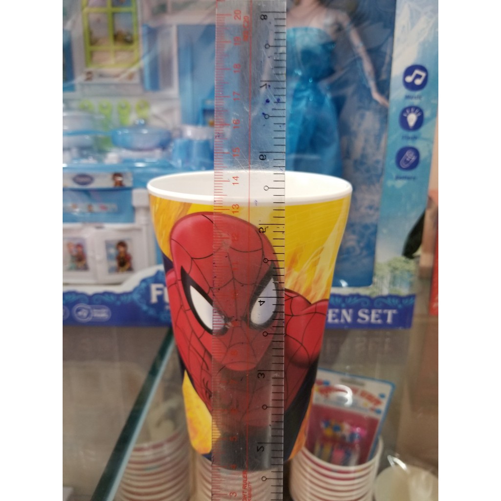 Bộ chén ăn,ly uống nước và muỗng hoạt hình người nhện spiderman bé trai