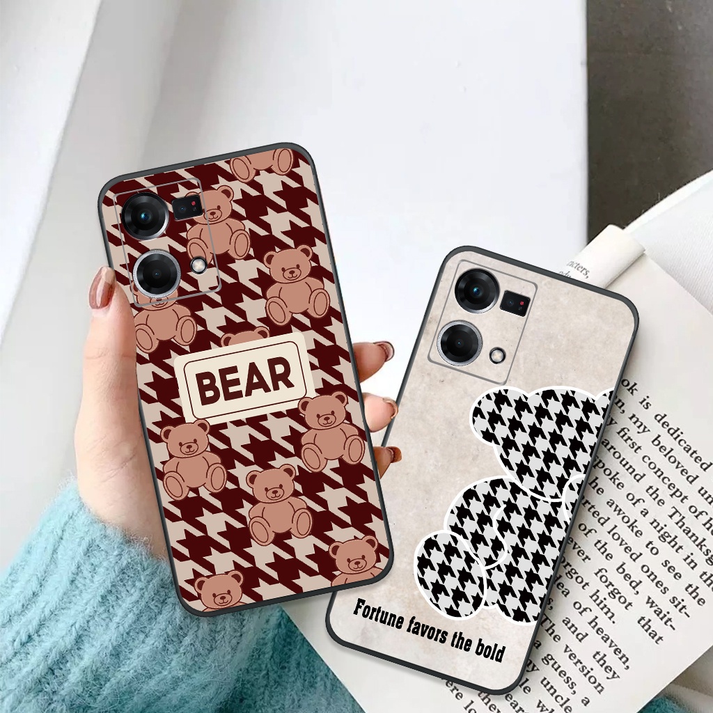 Ốp lưng Oppo Reno 7 / Reno 7 4G gấu, bear, ốp điện thoại dễ thương, chống va đập, giá rẻ