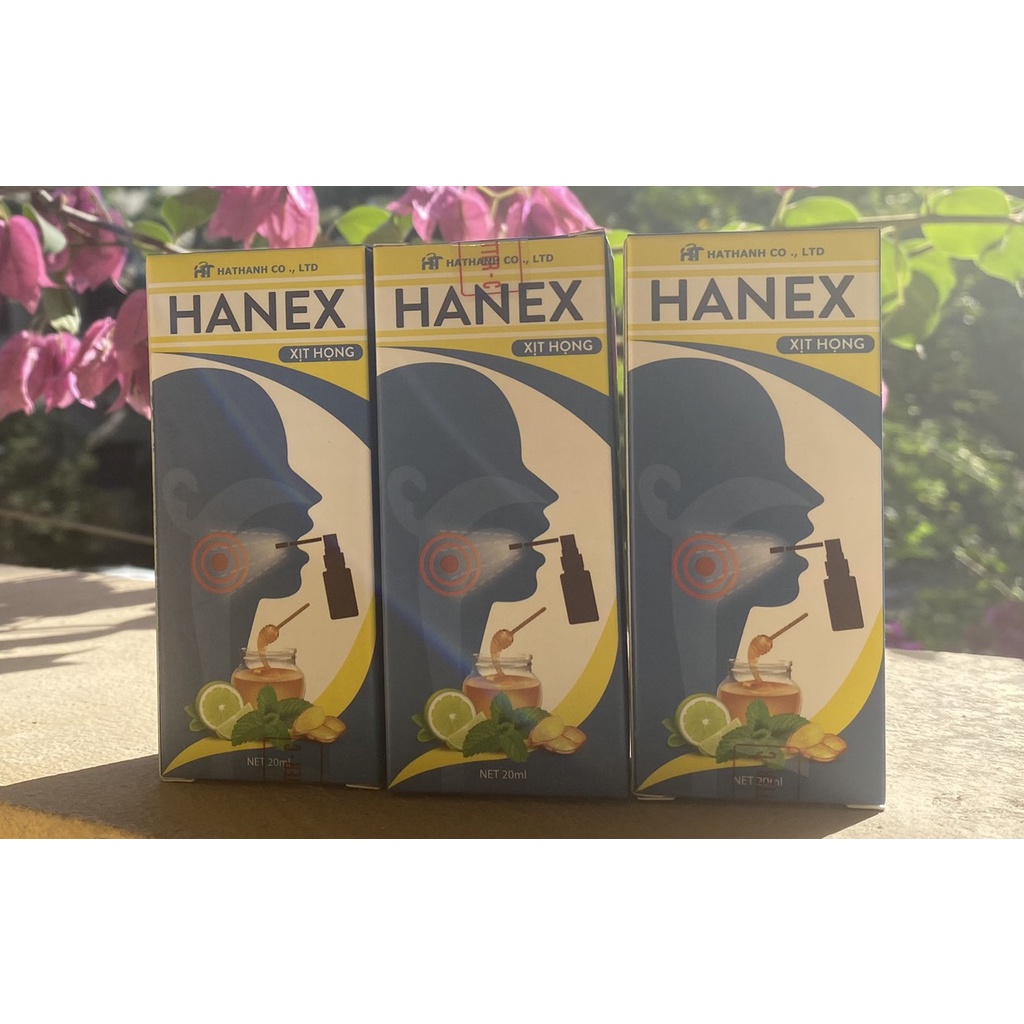 [Combo] 3 Hộp Xịt Họng Hanex - Giảm Đau - Rát - Ngứa Họng!