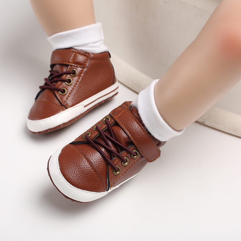 Giày Thể Thao Da PU Đế Mềm Nhiều Màu Sắc Dễ Thương Cho Bé Trai Gái