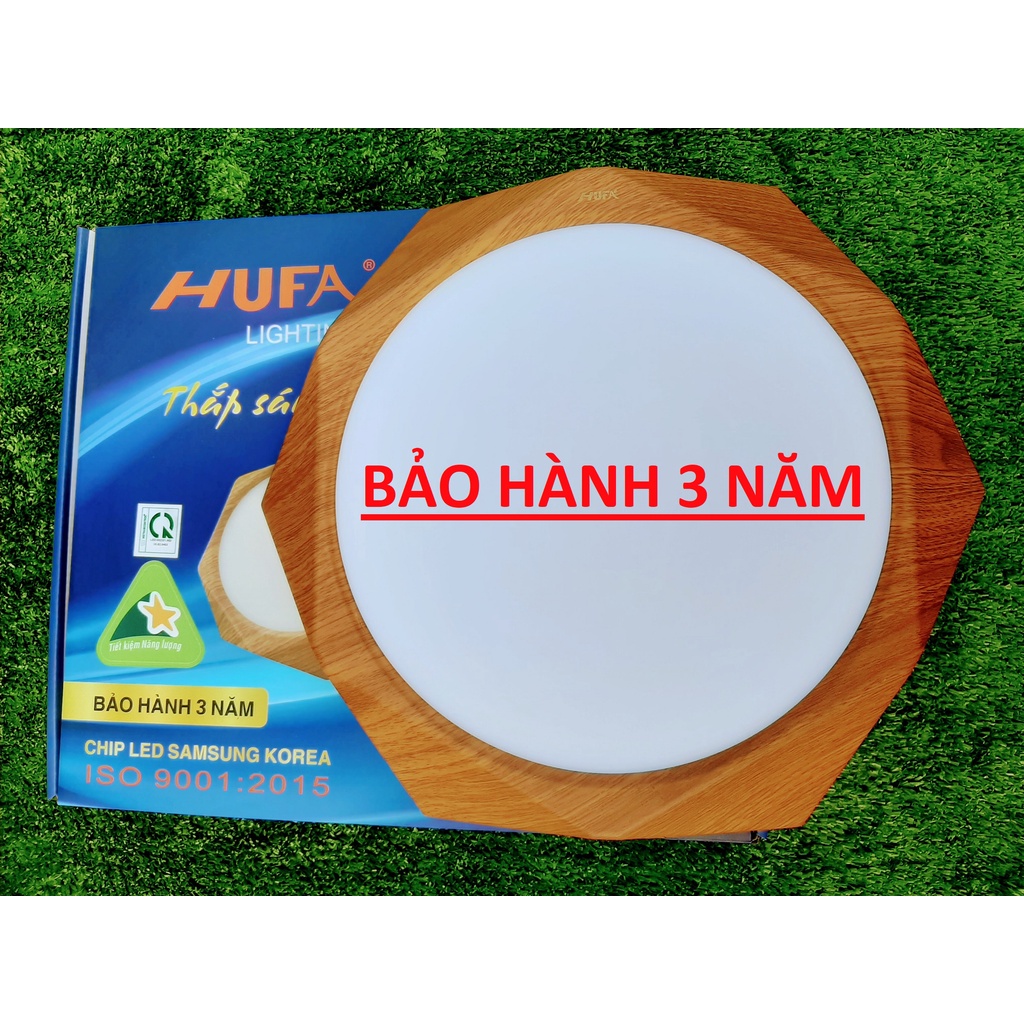 Đèn Led Ốp Trần 18W 24W Hình Kim Cương HUFA 3 Chế Độ Sáng