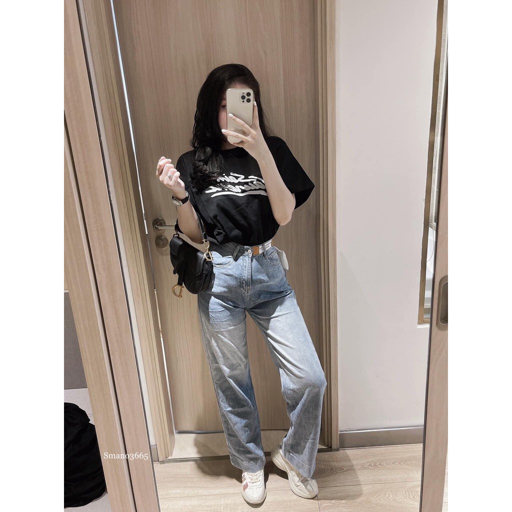 Áo phông Nam Nữ🔅FULL SIZE🔅Áo T shirt Saint Laurent logo thêu M-XXL 3 màu trắng-đen-hồng co giãn 4 chiều, thấm hút mồ hôi