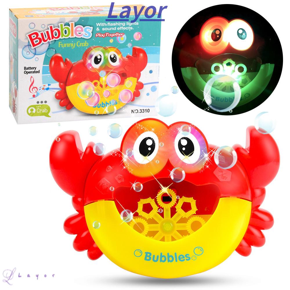 Máy Thổi Bong Bóng Xà Phòng Hình Cua Vui Nhộn Cho Bé