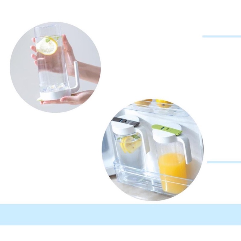 Bình đựng nước để bàn, tủ lạnh, detox, cao cấp không BPA Inochi Biwa- Yama an toàn, đ