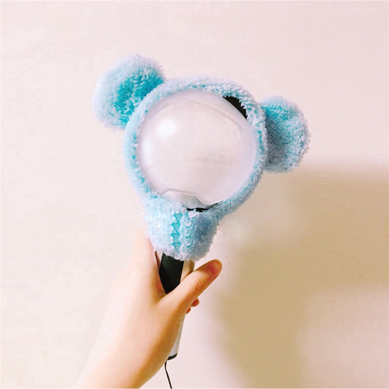 KPOP BTS BT21 Light Stick Plush Head Cover LightStick Cap