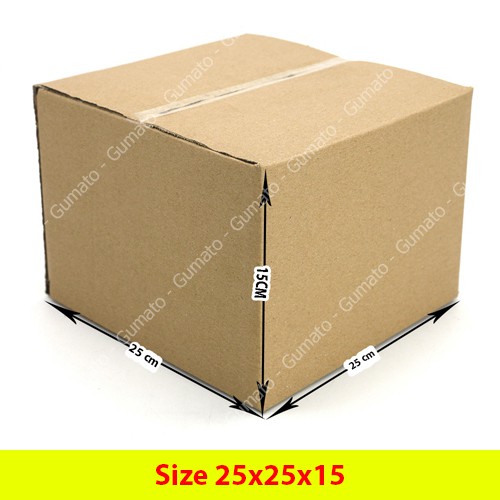 Combo 20 thùng KBS Size 25x25x15 giấy carton gói hàng Everest