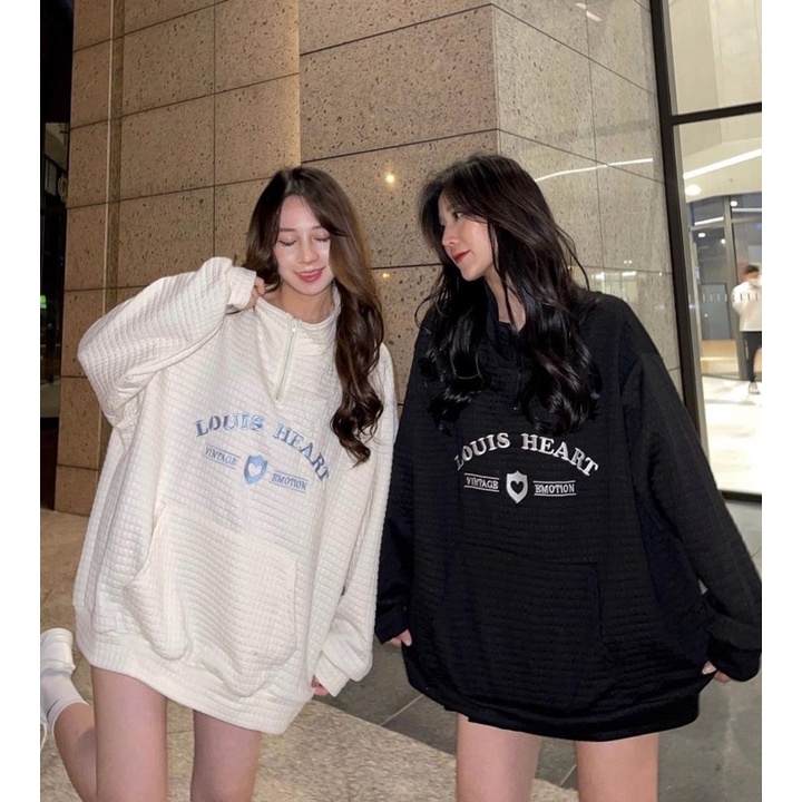 áo nỉ xốp khoá tăm chữ nổi xanh | BigBuy360 - bigbuy360.vn