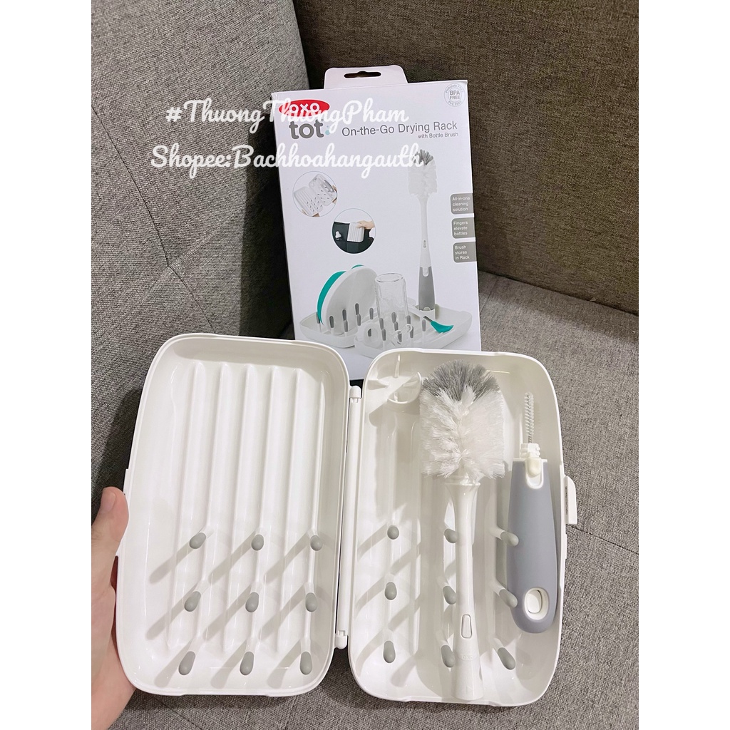[ Hàng Mỹ ] Cọ rửa bình sữa, núm ti OXO TOT Bottle Brush