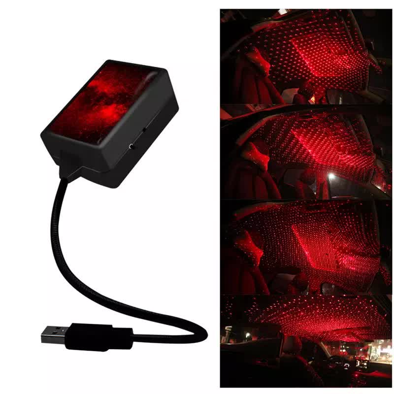 Đèn Led Bầu Trời Đầy Sao Xoay 360 Độ Cắm Usb Cho Xe Hơi, Phòng Ngủ