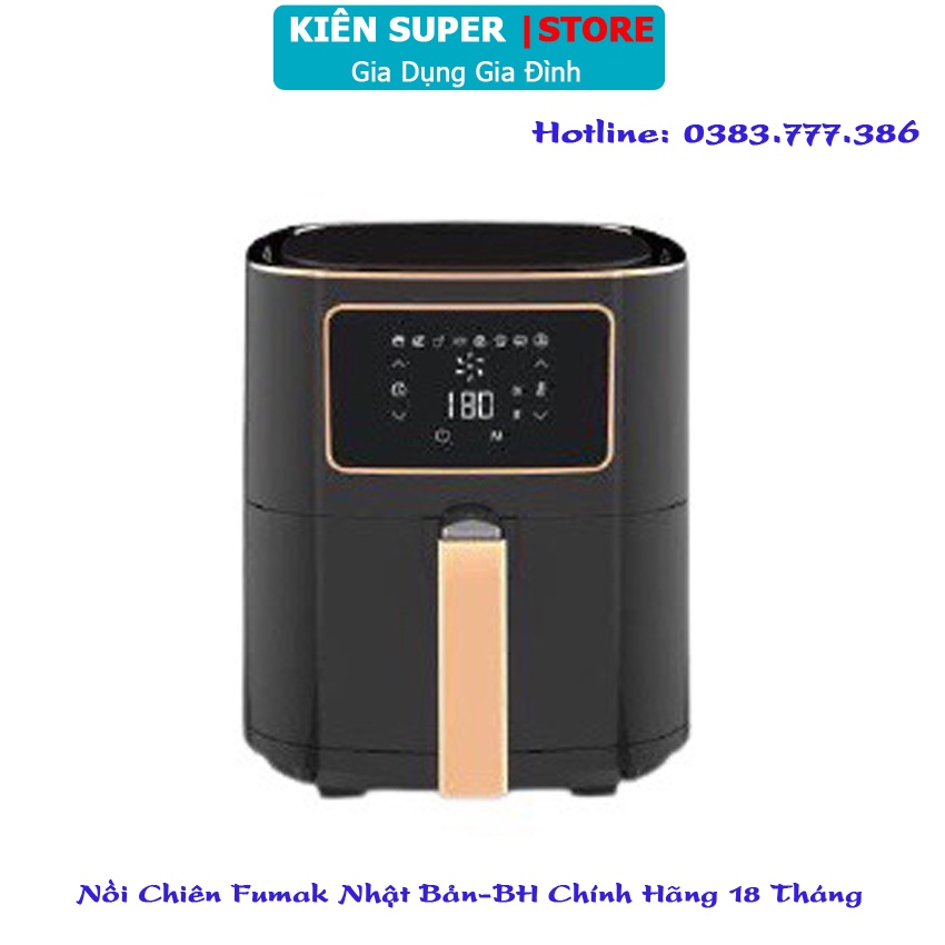 Nồi chiên Không Dầu Fumak FM- 1875 Nhật Bản (Tặng Kéo) Dung Tích Lớn 7.5L, Bảng Điều Khiển Điện Tử [ Bảo hành 18 tháng]