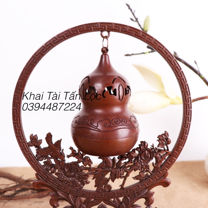 Lư Xông trầm , đốt trầm hồ lô treo bằng đồng phong thuỷ