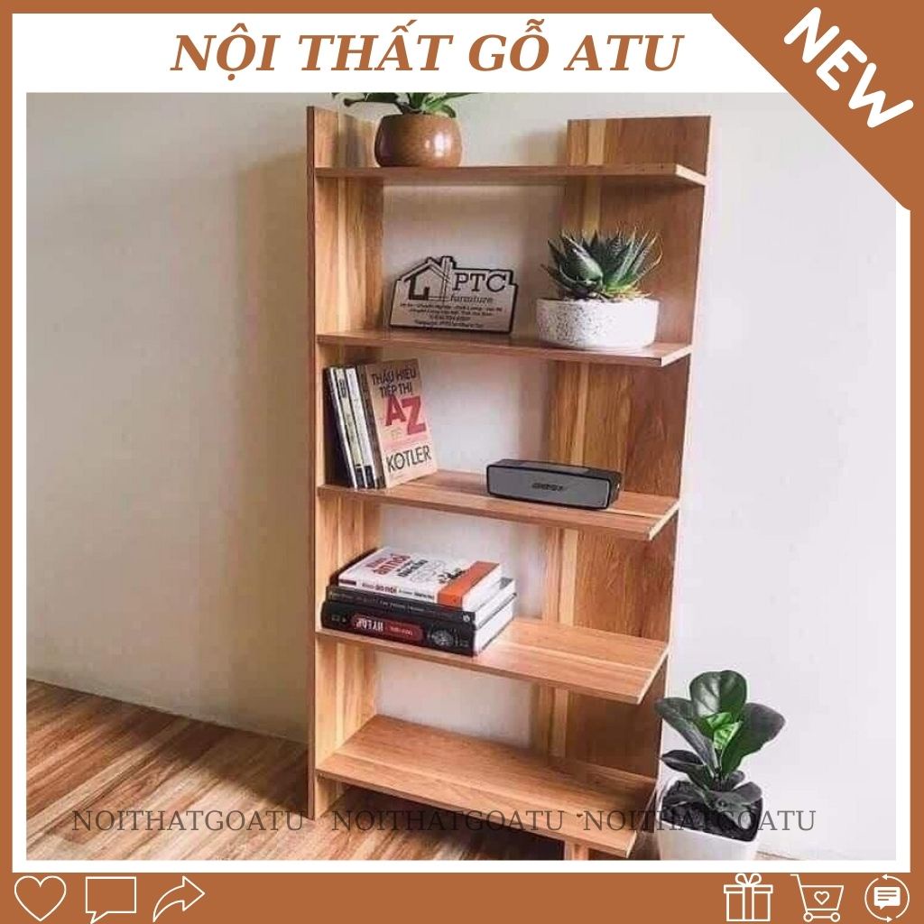 Kệ sách 5 tầng gỗ MDF nhập khẩu sang trọng cho ngôi nhà bạn