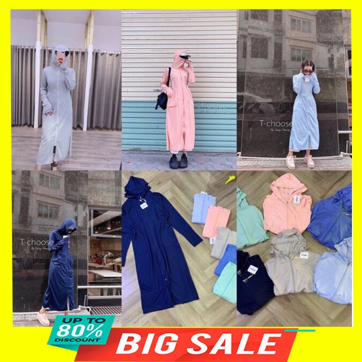 [ Nhắn tin chọn màu, chọn size] Áo chống nắng nữ toàn thân, thông hơi, chống tia UV, làm mát cơ thể, khử mùi, thoát khí