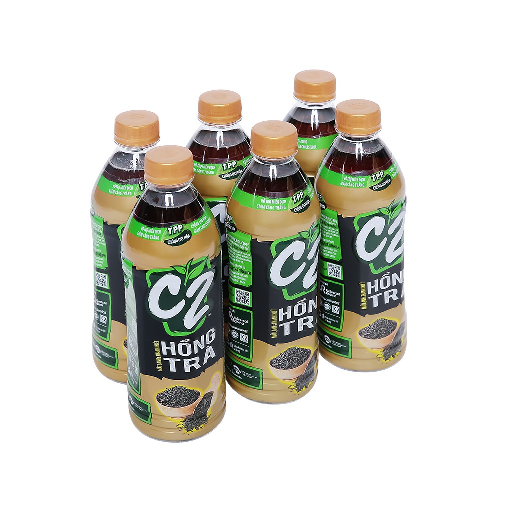 Lốc 6 chai trung hồng trà C2 455ml