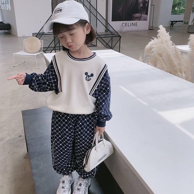 Set đồ thể thao phong cách Hàn Quốc năng động cho bé gái