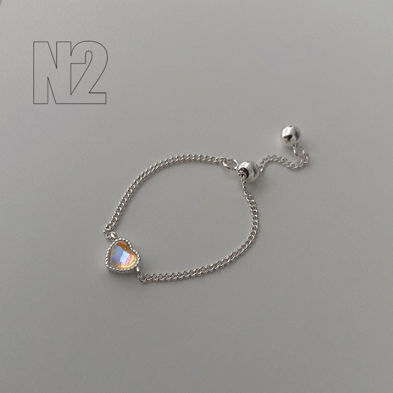 Nhẫn mạ bạc đính đá mặt trăng giả thời trang dành cho nữ