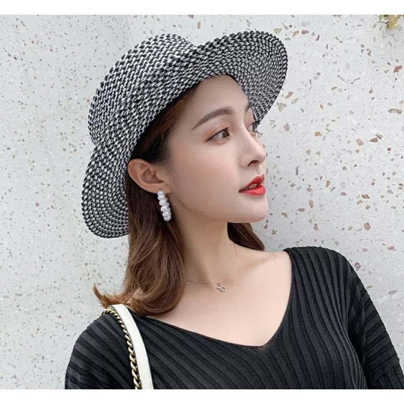 Nón rộng vành đi biển chống nắng Mũ rộng vành đi biển fedora