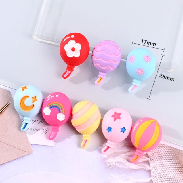 Charm bóng bay nhỏ xinh cho các bạn trang trí Jibbitz, kẹp tóc, vỏ điện thoại, DIY