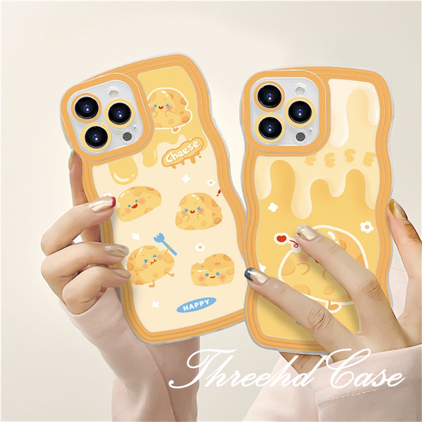 Ốp Điện Thoại Mềm Chống Rơi Họa Tiết Phô Mai Cho iPhone 14 13 12 11 Pro Max SE2020 X XR Xs Max 7 8 6 6s Plus