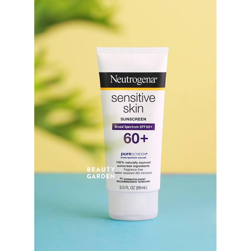 Kem Chống Nắng Neutrogena Sensitive Skin Sunscreen SPF60+ CHUẨN MỸ 88ML