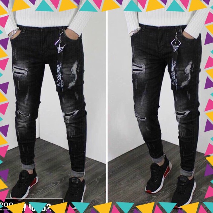 Quần Jean Nam Chất Co Giãn, Không Bai Màu, Dáng Ôm Body, Hit Hót  Thời Trang Phong Cách Tp_shop_87 ms8757
