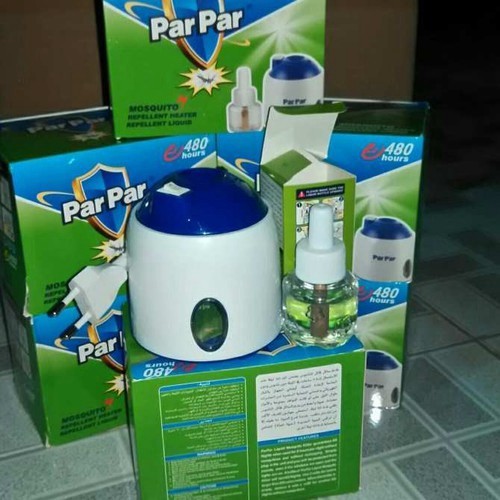 Máy đuổi muỗi parpar kèm lọ tinh dầu đuổi muỗi parpar 480h