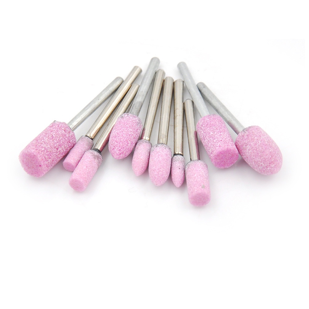 Set 10 đầu mài màu hồng đa dụng chất lượng cao