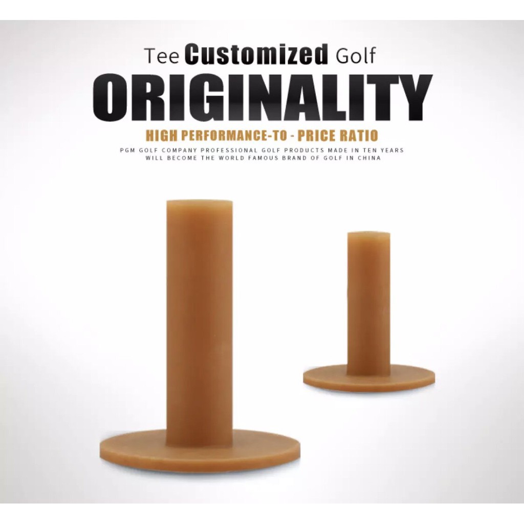 2 Tee Golf Cao Su Dẻo Siêu Bền / Rubber Tee-Giá Tốt