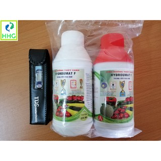 1 CẶP HYDROUMAT F CHO CÂY ĂN QUẢ VÀ 1 BÚT TDS-02 ĐO TỔNG CHẤT RẮN HÒA TAN TRONG NƯỚC VÀ NỒNG ĐỘ DUNG DỊCH THỦY CANH