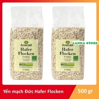 [Xả Kho] Yến mạch hữu cơ Hafer Flocken Bio Alnatura ngũ cốc Ăn Kiêng, Giảm Cân, Eat Clean Đức - Túi 500g