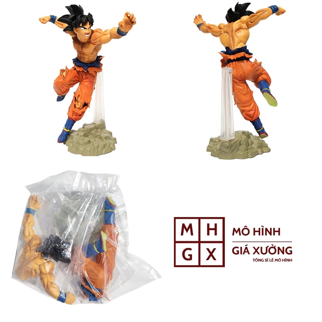 Mô hình Dragon Ball Songoku trạng thái chiến đấu hàng siêu đẹp cao 21cm , figure mô hình 7 viên ngọc rồng