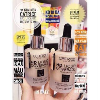 Kem nền CATRICE HD LIQUID COVERAGE 24H