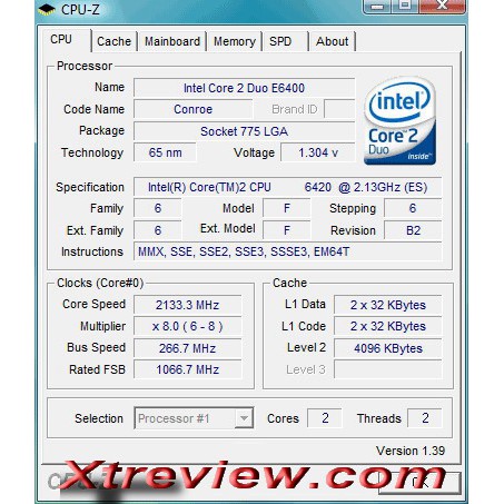 CPU Core 2 duo E6400