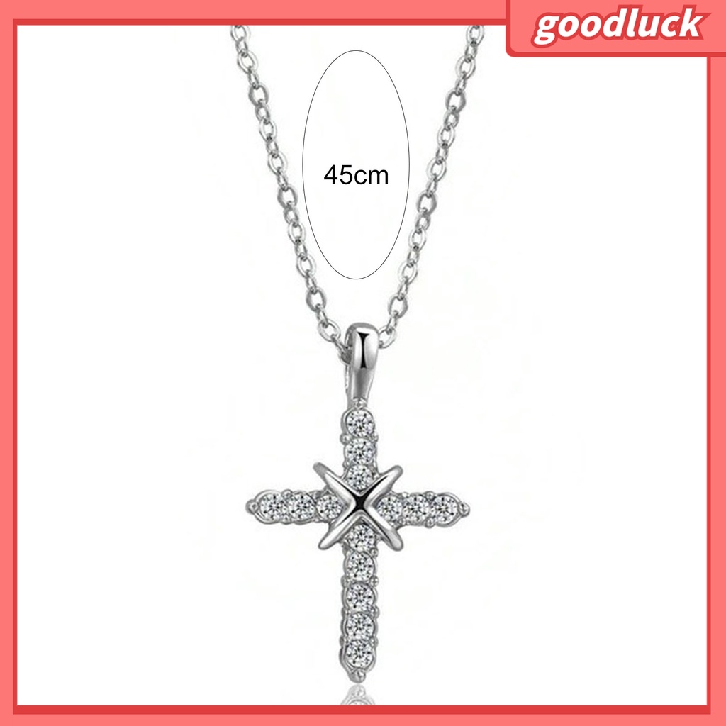 Goodluck| Vòng cổ Mặt Hình Thánh Giá Chất Liệu Hợp Kim Phong Cách Thời Trang
