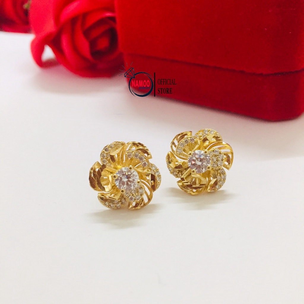 Khuyên Tai Hoa Mai T527 Cho Nữ Namoo Jewelry