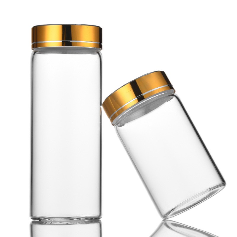 Lọ -Hũ 4.7*12cm thủy  tinh đựng vòng trầm hương , đông trùng hạ thảo, saffron