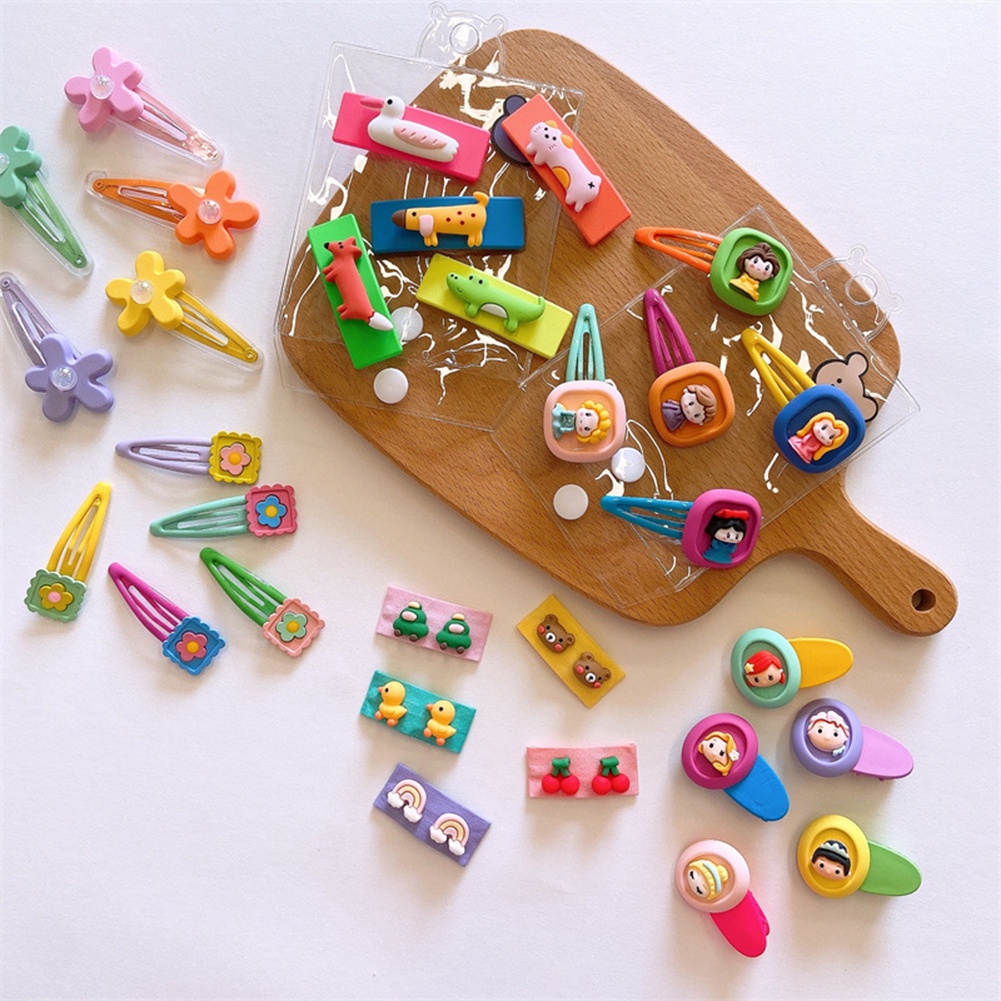 Set 5 Kẹp Tóc Màu Kẹo Dễ Thương Cho Bé Gái